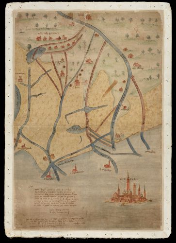 Disegno della laguna di Venezia del fondo Savi ed Esecutori alle Acque (sec. XVI)